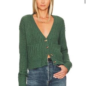 Lovers + Friends Forest Green Cardigan